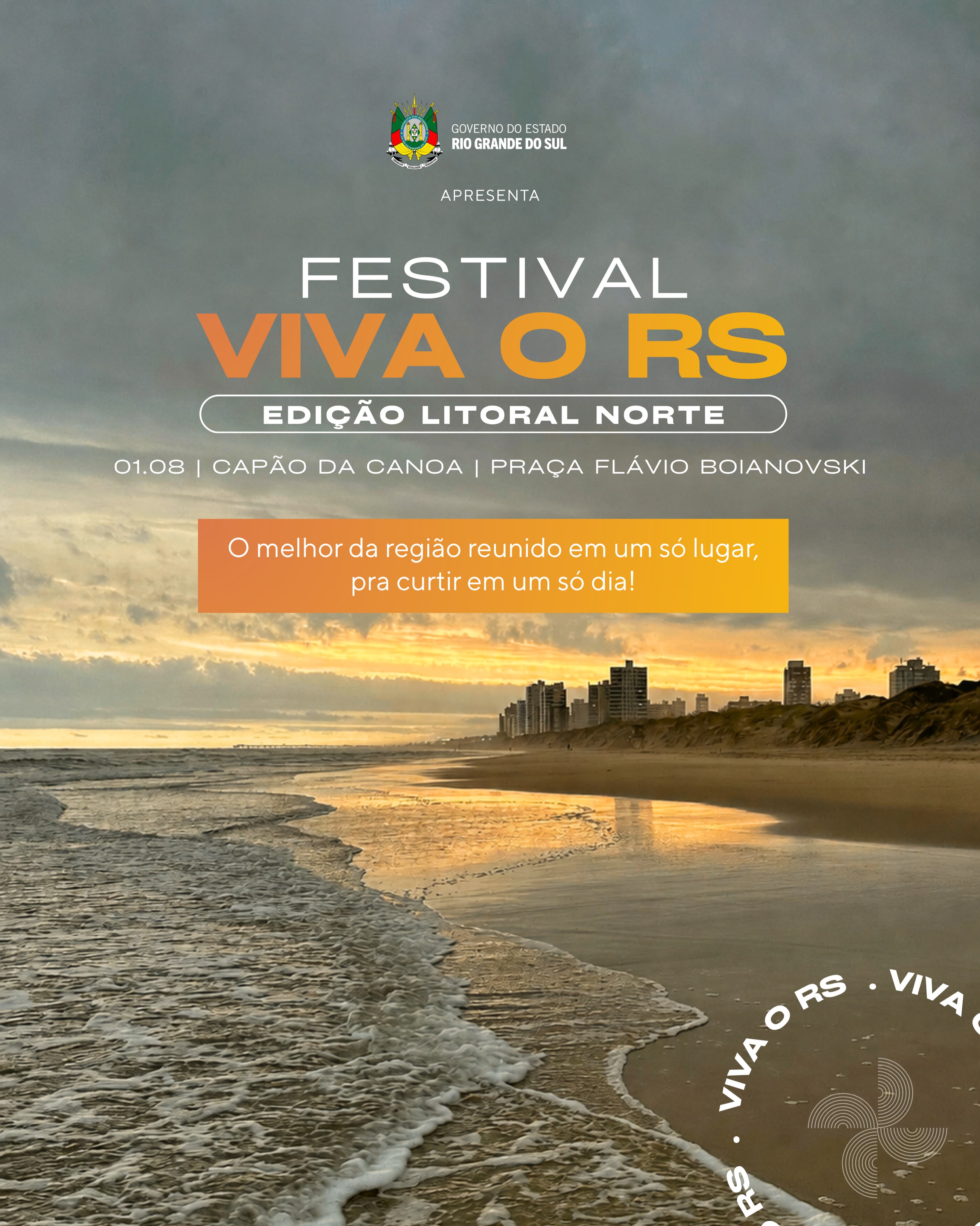 Imagem do post: Festival Viva o RS em Capão da Canoa | 01 de Agosto