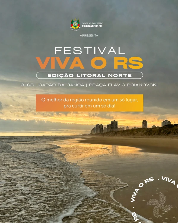 Imagem do post Festival Viva o RS em Capão da Canoa | 01 de Agosto